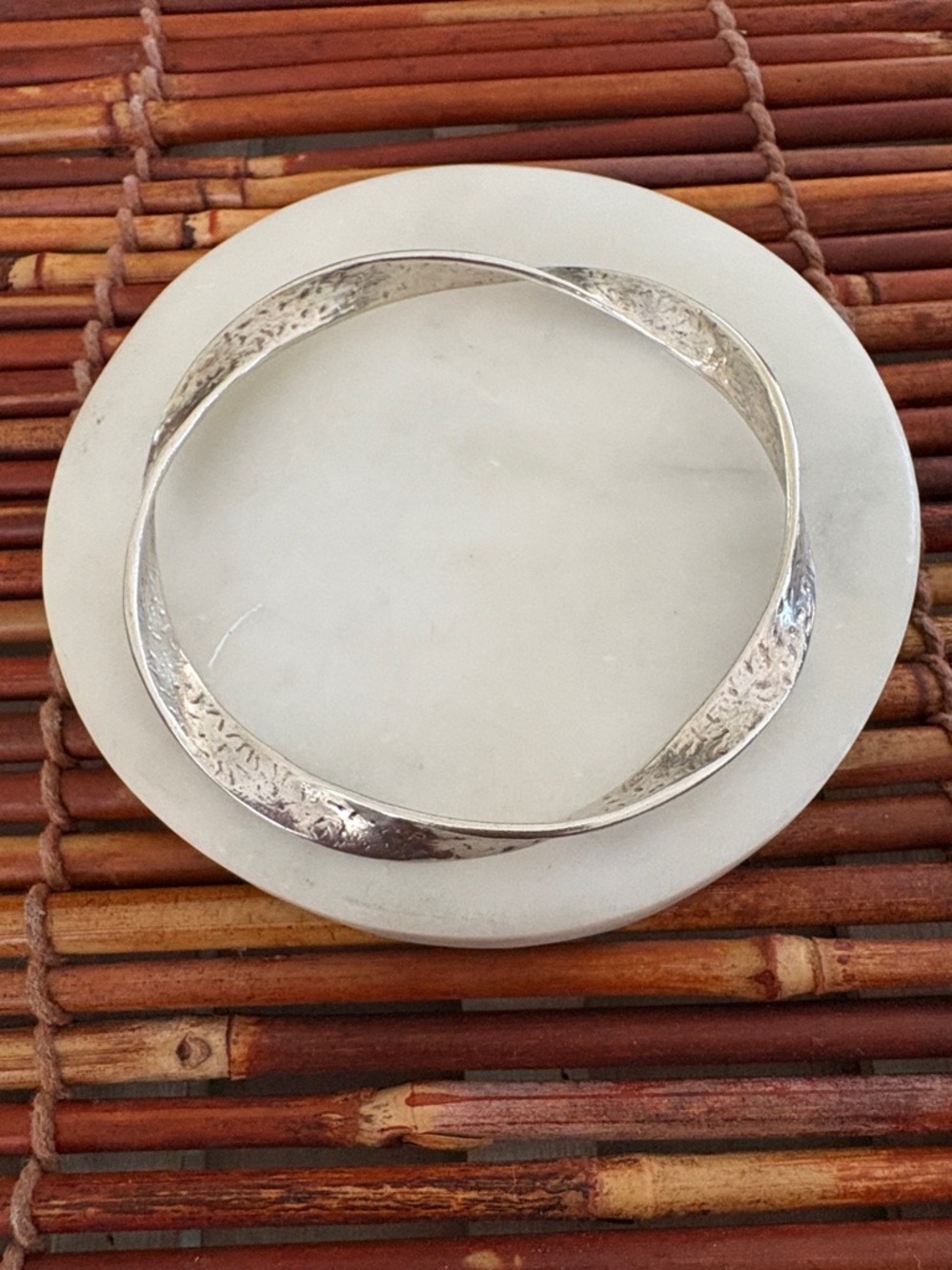 Silpada Ribbon Bangle Bracelet Sterling